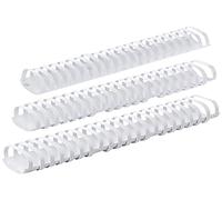 GBC 4028207 - Canutillo plástico DIN A4 21 anillas 51 mm ovalados (caja 50) color blanco