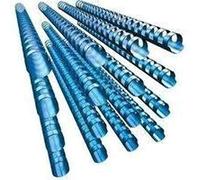 GBC 4028235 - Canutillo plástico DIN A4 21 anillas 10 mm (caja 100) color azul