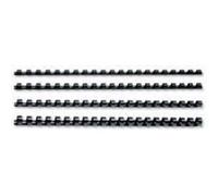 GBC 4028602 - Canutillo plástico DIN A4 21 anillas 22 mm (caja 100) color negro