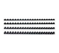 GBC 4028602 - Canutillo plástico DIN A4 21 anillas 22 mm (caja 100) color negro