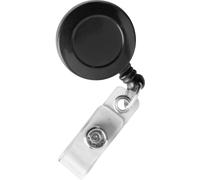 GBC Badgemates Retractable Badge Reels Black 25 Reels per Pack (3748022)