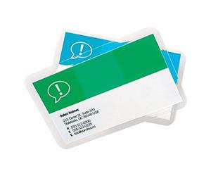 GBC CardPouch - Funda para plastificar (65 x 95 mm, 250 micras, 100 unidades)