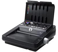 GBC CombBind C450E Encuadernadora Eléctrica de Canutillo, Perfora hasta 25 Hojas, Encuaderna hasta 450 Hojas, A3, A4 y A5, Negro