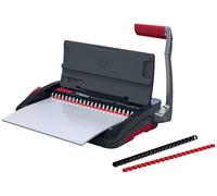 GBC 4410060 - Encuadernadora Manual CombBind CB12, Encuaderna 165 Hojas A5/A4, Diseño Compacto y Ligero, Perfora 12 Hojas, Negro/Plata