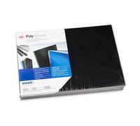 GBC ESP425514 PolyClearView Tapas de encuadernacion | A3 | 500 micras | negro | 100 unidades
