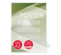 GBC fundas de laminacion de documentos | A2 | brillante | 2x80 micras | 100 unidades