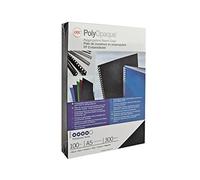 GBC IB386817 - Portada de encuadernación PP POLYCOVER opaca 300 micras DIN A4 (Pack 100) color blanco
