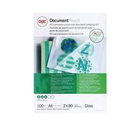 GBC IB585036 - Carteras de Plastificación con brillo, A4, 2 x 80 micras, pack de