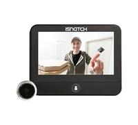 GBC Mirilla Smart Wi-Fi Timbre Inteligente Videoportero para Puertas Blindadas con Monitor de 4,3 Pulgadas, Detección de Movimiento y Notificaciones Push