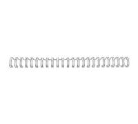 GBC RG8104 espiral metalica | 6mm | plateado | 100 unidades