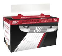 GBC Select-A-Size - Película de laminación térmica, rollo de laminación de 3 mil x 100 pies para laminadoras de bolsas de 9 y 12 pulgadas, tamaño de hoja personalizado, acabado brillante, recortadora