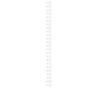 GBC Wiros WireBind - Accesorio para encuadernado A4, 3:1, 5 mm, plateado, color blanco