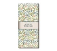 GBCC Morris & Co - Bloc magnético para listas, diseño floral clásico, 80 hojas, 22 x 10 x 1 cm