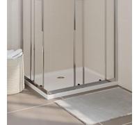 GBCDSWBR Plato de ducha rectangular de 70 x 90 cm, plástico ABS blanco | Fibra de vidrio reforzada, resistente a los arañazos, fácil cuidado, 4 cm de altura