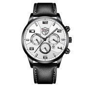 Gbd200sm-1a5 - Reloj de pulsera analógico de cuarzo para hombre, de piel, para negocios, fecha, reloj casual, E., talla única