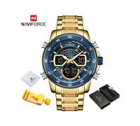(GBE BOX) Relojes de moda para hombre, reloj de pulsera deportivo analógico digital de cuarzo original