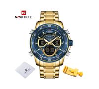 (GBE) Relojes de moda para hombre, reloj de pulsera deportivo militar analógico digital de cuarzo original