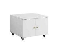 GBEVAUEIO Estantería Base de gabinete for fotocopiadora Piso, Escritorio for Impresora, Grande Madera, Corto Oficina con Ruedas Industrial