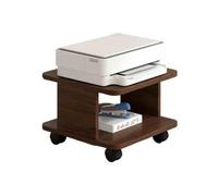 GBEVAUEIO Estantería Escritorio for computadora, Estante for Impresora, gabinete for extraíble de Piso a Techo, Escritorio colocación, Soporte Lateral Varios Niveles Industrial(Bruin)