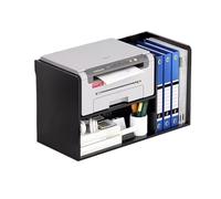 GBEVAUEIO Estantería Estante De Almacenamiento Doble, Elevado Multinivel, Estantería Pequeña, For Impresora Escritorio, Fotocopiadora For Oficina Industrial(Negro)