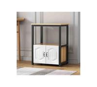 GBEVAUEIO Estantería Estante de exhibición for el hogar, gabinete con Puerta, Estante Grande for Impresora, Piso pie, Almacenamiento fotocopiadora Multicapa Industrial