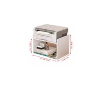 GBEVAUEIO Estantería Estante for Impresora de Escritorio, Estante Elevado for fotocopiadora, Almacenamiento Doble, estantería pequeña Multicapa Industrial(Negro)