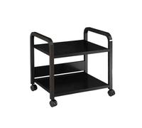 GBEVAUEIO Estantería Estante Negro for Impresora Debajo del Escritorio, Estante de Almacenamiento Multifuncional for Oficina, Organizador Archivos con Ruedas Industrial