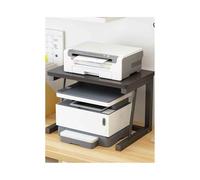 GBEVAUEIO Estantería Estante Organizador de Almacenamiento Multifuncional Doble Capa, Estante for Impresora Escritorio, pequeño for el hogar for Archivos Oficina Industrial(Negro)