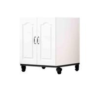 GBEVAUEIO Estantería Gabinete de fotocopiadora, Piso, Techo, gabinete Oficina Debajo del Escritorio, colocación, Soporte Almacenamiento Impresora Simple y Moderno móvil Industrial(Blanco)