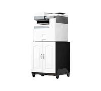 GBEVAUEIO Estantería Gabinete de fotocopiadora, Piso, Techo, gabinete Oficina Debajo del Escritorio, colocación, Soporte Almacenamiento Impresora Simple y Moderno móvil Industrial(Negro)