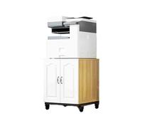 GBEVAUEIO Estantería Gabinete de fotocopiadora, Piso, Techo, gabinete Oficina Debajo del Escritorio, colocación, Soporte Almacenamiento Impresora Simple y Moderno móvil Industrial(Yellow)
