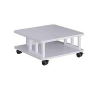 GBEVAUEIO Estantería Piso Que coloca el Soporte Grande movible del Almacenamiento de la Impresora Escritorio Oficina Base Estante fotocopiadora impresión Industrial(Blanco)