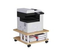 GBEVAUEIO Estantería Piso Que coloca el Soporte Grande movible del Almacenamiento de la Impresora Escritorio Oficina Base Estante fotocopiadora impresión Industrial(Yellow)