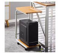 GBEVAUEIO Estantería Soporte for Impresora con Ruedas rodantes for CPU de 2 Niveles Carro for PC móvil Mesa pie for computadora portátil for Oficina en casa Industrial(A)