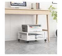 GBEVAUEIO Estantería Soporte for Impresora de 2 Niveles Debajo del Escritorio, pequeño móvil con Ruedas for 4, Estante for Oficina for Mini 3D, 50 × 40 25 cm Industrial