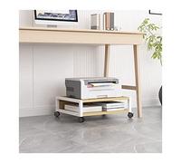GBEVAUEIO Estantería Soporte for Impresora Debajo del Escritorio de 2 Niveles for Móvil con Ruedas Pequeño y Corto 4 Mecanismo Bloqueo Estante for Oficina for Mini 3D Industrial