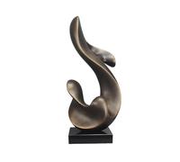 GBEVAUEIO Interior Escultura Abstracta Decorativa de Fibra Vidrio, Minimalista y Lujosa, 35 x 30 77 cm para Oficina
