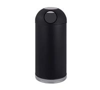 GBEVAUEIO Patio Botes de basura gran capacidad con ceniceros, cafeterías creativas for té leche, tiendas refrigerios y columnas en áreas comerciales for fumadores Exterior(Negro)