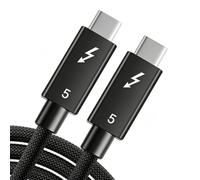 Gbformat (1.5M Cable USB Type C Vídeo 8K@60HZ, Cable Thunderbolt 5 80Gbps, 240W Carga Rápida PD 3.1 Compatible con Macbook, Dock, SSD, Display, Phone 17/16/15