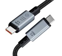 Gbformat (1.5M Cable USB Type C Vídeo 8K@60HZ, Cable USB5 de 80Gbps, 240W Carga Rápida PD 3.1 Compatible con Macbook, Dock, SSD, Display, Phone 17/16/15, Thunderbolt 4/3