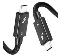 Gbformat (1M Cable USB Type C Vídeo 8K@60HZ, Cable Thunderbolt 5 80Gbps, 240W Carga Rápida PD 3.1 Compatible con Macbook, Dock, SSD, Display, Phone 17/16/15