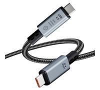 Gbformat (1M Cable USB Type C Vídeo 8K@60HZ, Cable USB4 de 40Gbps, 240W Carga Rápida PD 3.1 Compatible con Macbook, Dock, SSD, Display, Phone 17/16/15, Thunderbolt 4/3