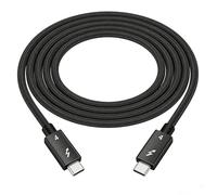 Gbformat (2M Cable USB Type C Vídeo 8K@60HZ, Cable Thunderbolt 4 40Gbps, 240W Carga Rápida PD 3.1 Compatible con Macbook, Dock, SSD, Display, Phone 17/16/15