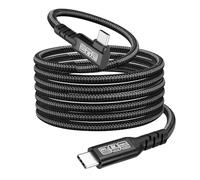 Gbformat (2M Cable USB Type C Vídeo 8K@60HZ, Cable USB 3.2 Gen2×2 de 20Gbps, 240W Carga Rápida PD 3.1 Compatible con Macbook, Dock, SSD, Display, Phone 17/16/15, Thunderbolt 4/3 (90 grados)