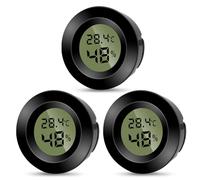 Gbformat 3PCS Mini Higrómetro Digital Termómetro Interior para Controlar la Temperatura y Medir la Humedad,Higrómetro Ambiente Monitor de Temperatura y Medidor para la Comodidad de la Oficina en Casa