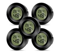 Gbformat 5PCS Mini Higrómetro Digital Termómetro Interior para Controlar la Temperatura y Medir la Humedad,Higrómetro Ambiente Monitor de Temperatura y Medidor para la Comodidad de la Oficina en Casa
