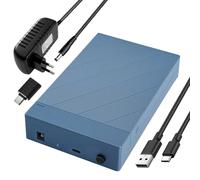 Gbformat 6Gbps Carcasa Disco Duro 3.5 para SATA SDD/HDD de 2,5/3,5",USB3.1 Estación de Acoplamiento para Disco Duro, Caja DiscoDuro 3.5 con Adaptador de Corriente de 12 V/2 A, UASP,28TB