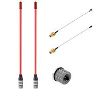 Gbformat Antena Lora de 868 MHz 10dBi para Meshtastic Lora Long Range Soft Whip-Antenne, SMA Macho de 195 mm + Cable de (U.FL IPX) a SMA Hembra para ESP32, Lora 32 V3, LoRa32u4 II (2 Unidades-Rojo)