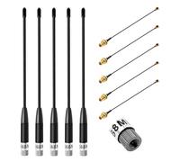 Gbformat Antena Lora de 868 MHz 10dBi para Meshtastic Lora Long Range Soft Whip-Antenne, SMA Macho de 195 mm + Cable de (U.FL IPX) a SMA Hembra para ESP32, Lora 32 V3, LoRa32u4 II (5 Unidades)