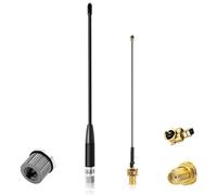Gbformat Antena Lora de 868 MHz 10dBi para Meshtastic Lora Long Range Soft Whip-Antenne, SMA Macho de 195 mm + Cable de (U.FL IPX) a SMA Hembra para ESP32, Lora 32 V3, LoRa32u4 II (1 Unidades-Negro)
